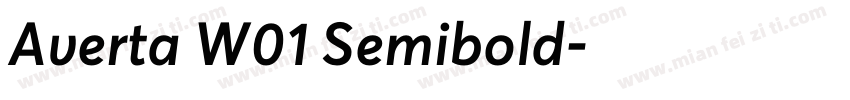 Averta W01 Semibold字体转换